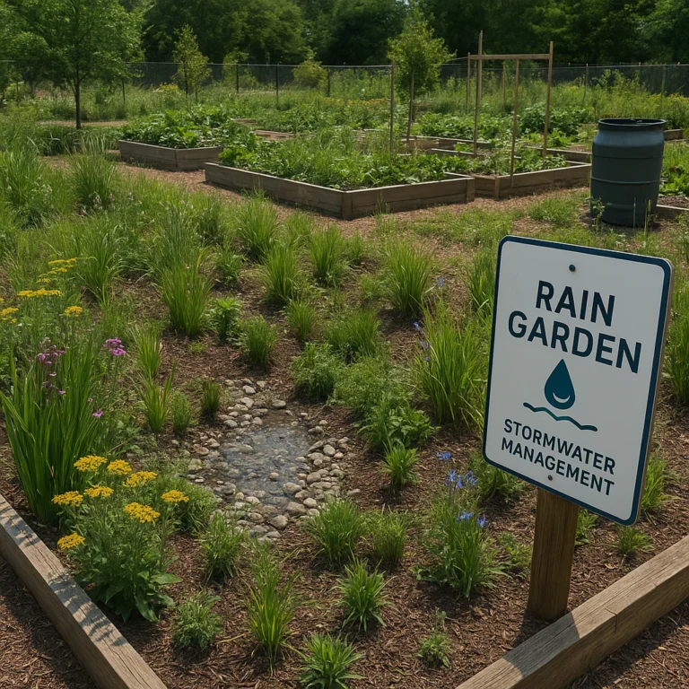 Featured image for 12 Ways Community Gardens Master Stormwater 2026